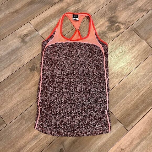‎Nike Pink Pattern Athletic workout Tank Women Small Bin B-51 - Picture 1 of 4